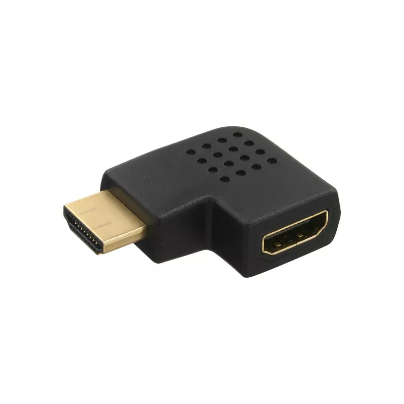 Adattatore HDMI InLine maschio femmina angolato lateralmente a destra placcato oro 17600T