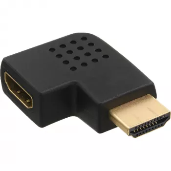 Adattatore HDMI InLine maschio femmina angolato lateralmente a sinistra placcato oro 17600S