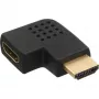 Adattatore HDMI InLine maschio femmina angolato lateralmente a sinistra placcato oro 17600S