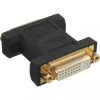 Adattatore DVI-I InLine digitale + analogico 24+5 femmina / femmina nero placcato oro