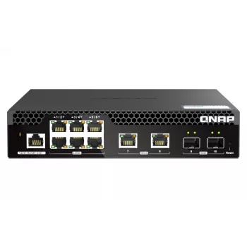 Switch di rete QNAP QSW-M2106R-2S2T managed L2 10G Ethernet (100/1000/10000) 1U nero