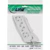 Ciabatta InLine, 4 prese, 2x CEE7/3 + 2x Euro CEE 7/16, bianca, 5m