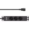 Ciabatta 10 pollici InLine 3 prese Schuko connessione C14 3 prese AC 10 A
