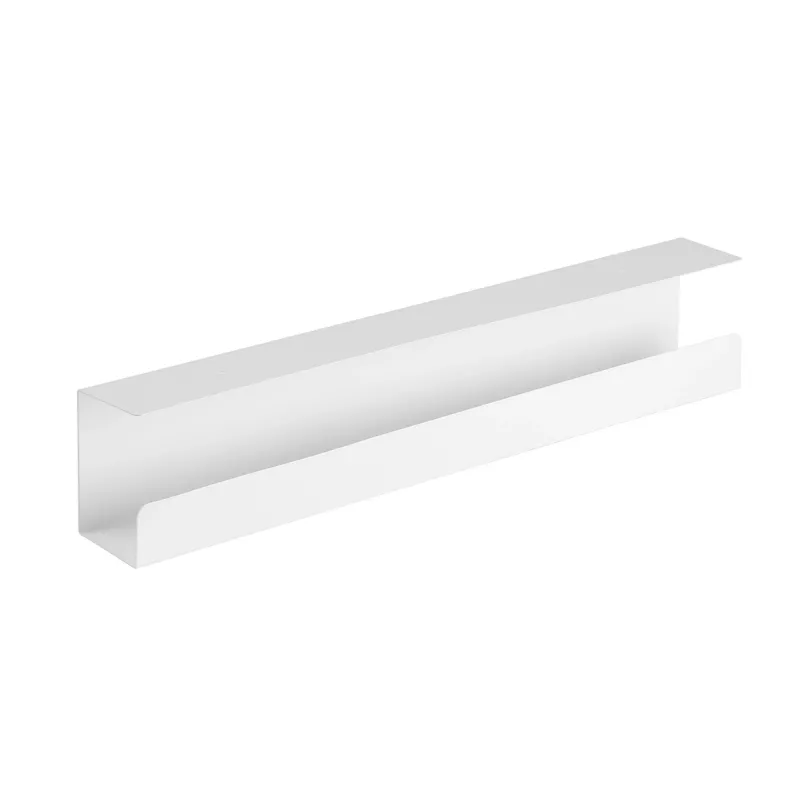 Sistema di gestione cavi sottoscrivania InLine 23190W — acciaio, bianco, 114×600×76 mm