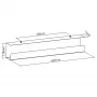 Sistema di gestione cavi sottoscrivania InLine 23190B, acciaio, nero, 114×600×76 mm