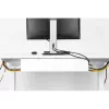 Sistema di gestione cavi sottoscrivania InLine 23190B, acciaio, nero, 114×600×76 mm