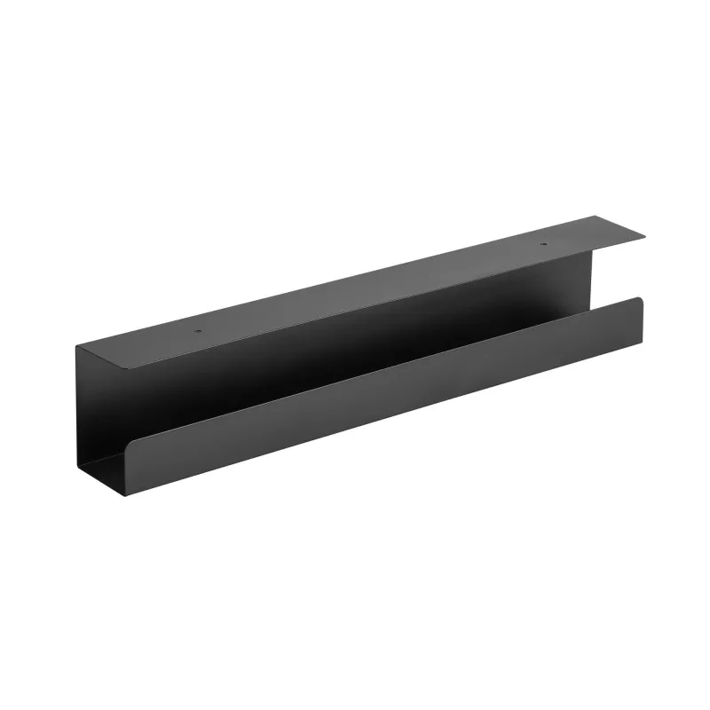 Sistema di gestione cavi sottoscrivania InLine 23190B, acciaio, nero, 114×600×76 mm