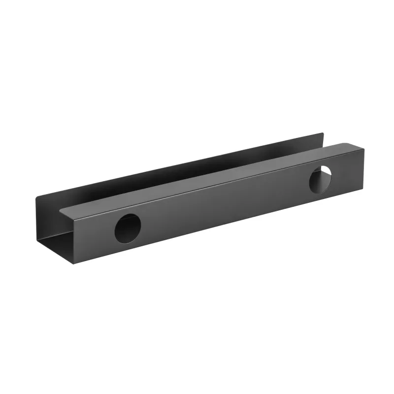 Sistema di gestione cavi sottoscrivania InLine 23190B, acciaio, nero, 114×600×76 mm
