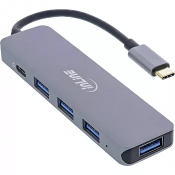 Hub USB InLine USB 3.2 USB-C Multi Hub 4x USB-A 5Gb/s + USB-C (dati/PD 87W)