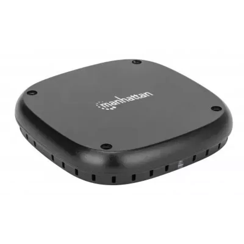 Pad di ricarica wireless Manhattan 10W sottoscrivania nero cavo 1,2m
