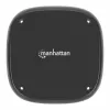 Pad di ricarica wireless Manhattan 10W sottoscrivania nero cavo 1,2m