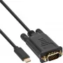 Cavo display USB InLine, USB-C maschio / VGA maschio (DP Alt Mode), nero, 2 m