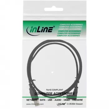 InLine cavo USB Type-A maschio / Mini-USB maschio 5 pin angolare verso il basso 90° nero 1 m