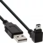 InLine cavo USB Type-A maschio / Mini-USB maschio 5 pin angolare 90° nero 2 m