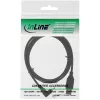 Cavo USB Type-A maschio / Mini 5 pin maschio angolare verso l'alto 90° nero 3 m InLine 31430