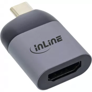 InLine convertitore display USB, connettore maschio USB-C su connettore femmina HDMI, 4K60Hz