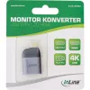 InLine convertitore display USB, connettore maschio USB-C su connettore femmina HDMI, 4K60Hz