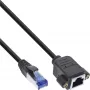 InLine cavo patch con prolunga integrata, S/FTP (PiMf), Cat.6A, LSZH, rame, 3 m