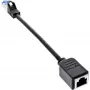 InLine prolunga cavo patch, protezione RJ45, S/FTP (PiMf), Cat.6A, 0,2 m