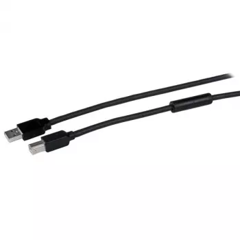 StarTech.com cavo USB 2.0 attivo A-B 15m, cavo lungo per stampante USB, 1x USB-A (M), 1x USB-B (M) – nero