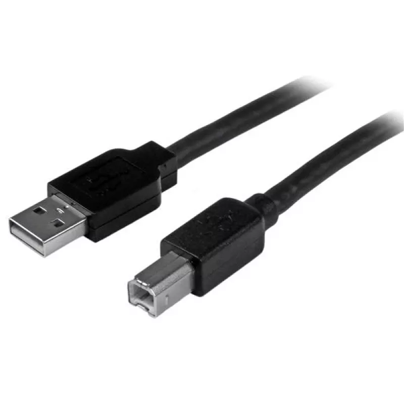 StarTech.com cavo USB 2.0 attivo A-B 15m, cavo lungo per stampante USB, 1x USB-A (M), 1x USB-B (M) – nero