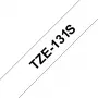 Nastro per etichettatura Brother TZE131S nero su trasparente TZe