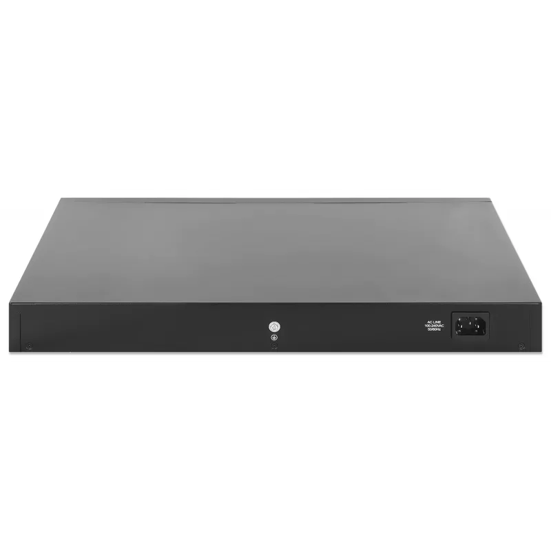 Switch Intellinet 48 porte Gigabit Ethernet PoE+ Layer 2+ gestito con sei uplink 10G SFP+ conforme IEEE 802.3at/af (PoE+/PoE), budget PoE 450 W, Layer 2+/Layer 3 Lite, 6 x 10G SFP+ aperti