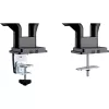Supporto da scrivania InLine con meccanismo a sollevamento e USB/audio, 2 monitor fino a 81 cm (32 pollici), nero