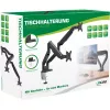 Supporto da scrivania InLine con meccanismo a sollevamento e USB/audio, 2 monitor fino a 81 cm (32 pollici), nero