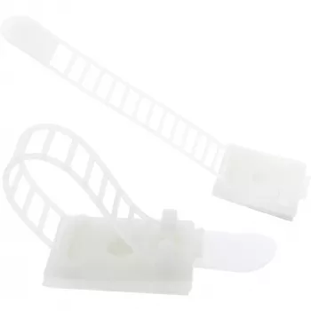 Morsetto fermacavi regolabile InLine 94mm naturale 10 pezzi