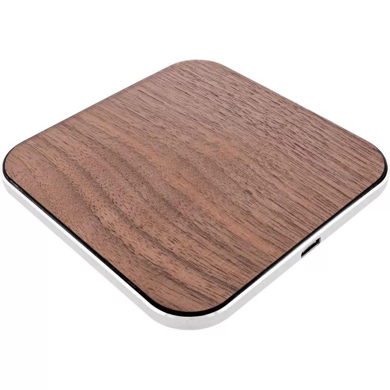 InLine Qi woodcharge, caricabatterie rapido wireless, 5/7,5/10W/15W, USB-C, senza logo