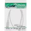 Cavo USB 2.0 InLine, ad angolo, connettore maschio Type-A / connettore maschio B, trasparente, 1 m