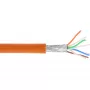 Cavo patch InLine S/FTP PiMF Cat.6A senza alogeni 500 MHz arancione 100 m
