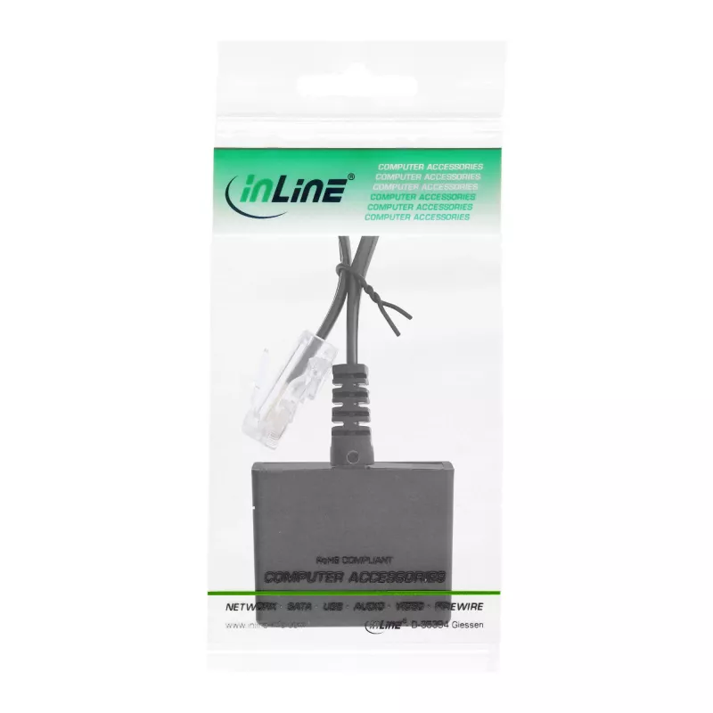 Cavo adattatore TAE InLine connettore maschio RJ45 a connettore femmina TAE-N e RJ11 69943