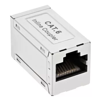 Adattatore InLine Cat.6 schermato in metallo 2x RJ45 F/F 1:1
