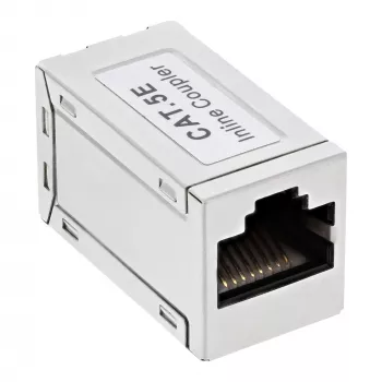 Adattatore InLine Cat.5e completamente schermato in metallo 2x RJ45 F/F 1:1