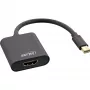 Adattatore Mini DisplayPort a HDMI InLine 4K/60Hz con audio alluminio 0,15 m nero