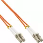 Cavo in fibra ottica duplex LC/LC InLine 88541 50/125µm OM2 1m