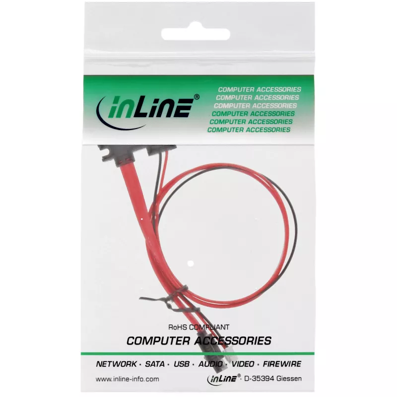 Cavo SATA InLine per Banana PI con connessione dati e alimentazione 0,35 m