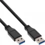 Cavo InLine USB 3.2 Gen.1 Type-A maschio / A maschio nero 3 m