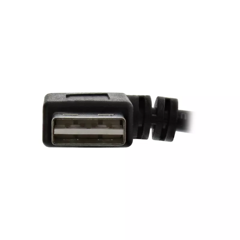 Cavo InLine USB 2.0 Smart angolare + reversibile Type-A maschio / femmina nero 2m