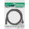 Cavo InLine USB 2.0 Smart angolare + reversibile Type-A maschio / femmina nero 2m