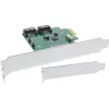 Scheda interfaccia InLine 2 porte SATA 6Gb/s x1 PCIe 2.0 RAID 0 / 1 / SPAN