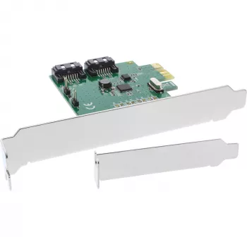 Scheda interfaccia InLine 2 porte SATA 6Gb/s x1 PCIe 2.0 RAID 0 / 1 / SPAN