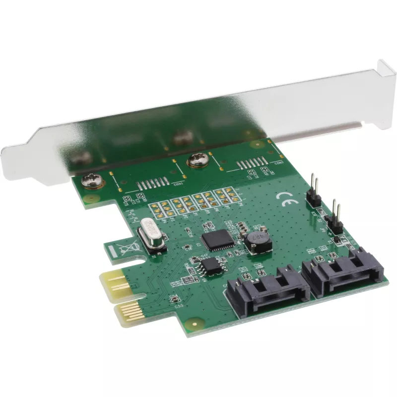Scheda interfaccia InLine 2 porte SATA 6Gb/s x1 PCIe 2.0 RAID 0 / 1 / SPAN