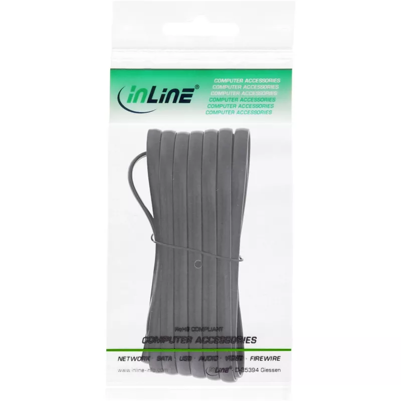 Cavo modulare InLine RJ12 maschio / maschio 6P6C 0,5 m