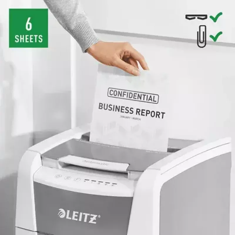 Distruggidocumenti automatico Leitz IQ Autofeed Small Office 100 P5