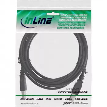 Cavo USB 2.0 Type-A maschio / B maschio nero 7m InLine 34557X