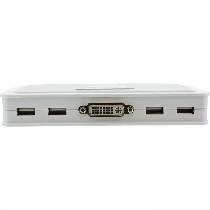 InLine switch KVM 4 porte DVI-D + USB + audio incl. 2 set di cavi