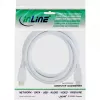 Cavo HDMI High Speed InLine con Ethernet, M/M, bianco, contatti dorati, 2 m